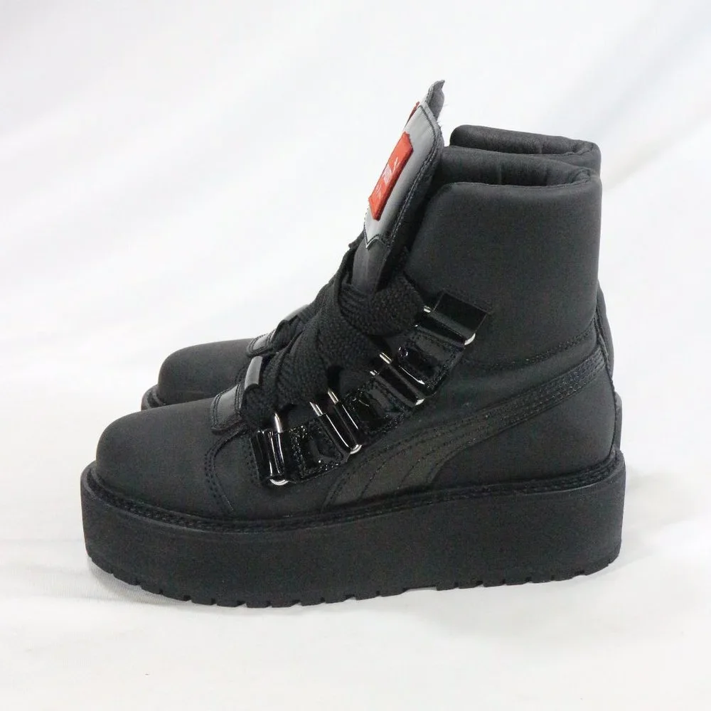 PUMA x Rihanna FENTY Sneaker Boots in Black Sz 6 US Women - Picture 6 of 8